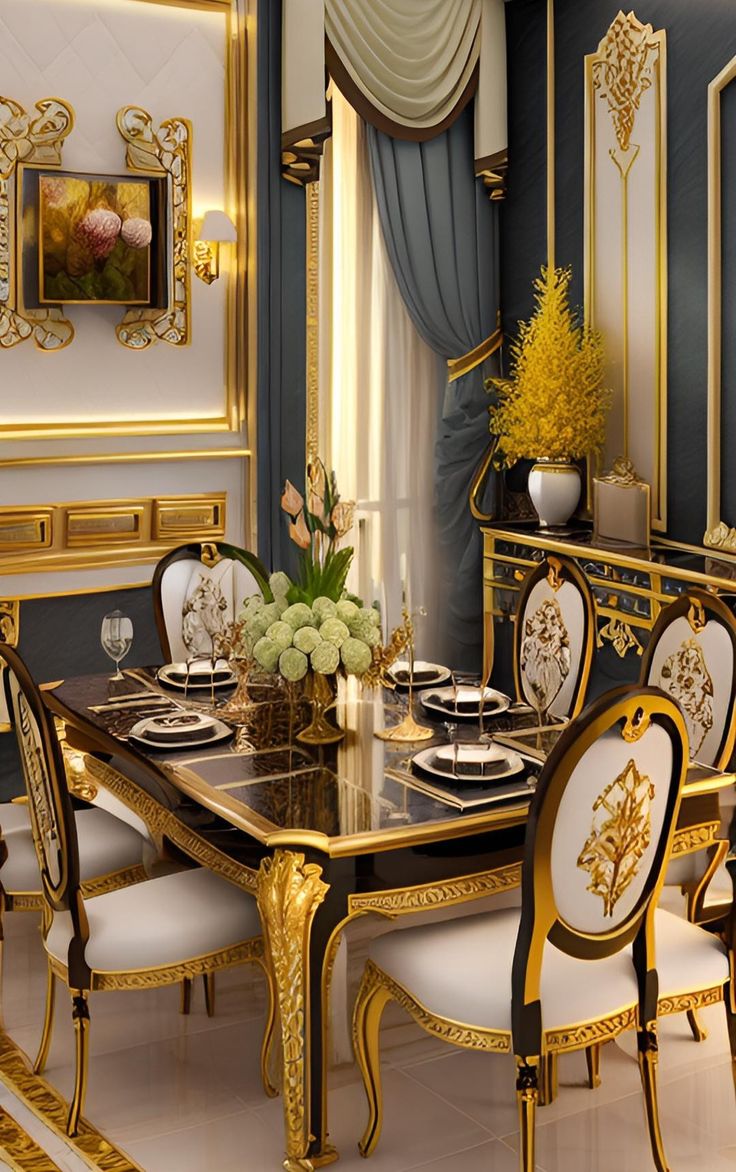 luxury DINING SET BY HAPPY FURNISHER
