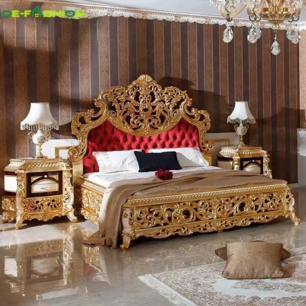 wooden bed set by happy furnisher