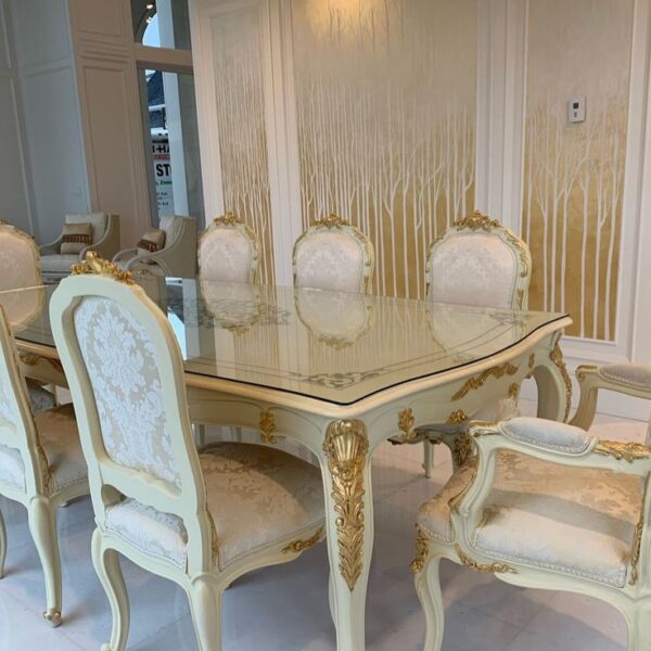 luxury wooden DINING SET BY HAPPY FURNISHER