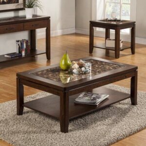 wood center table set by happy furnisher