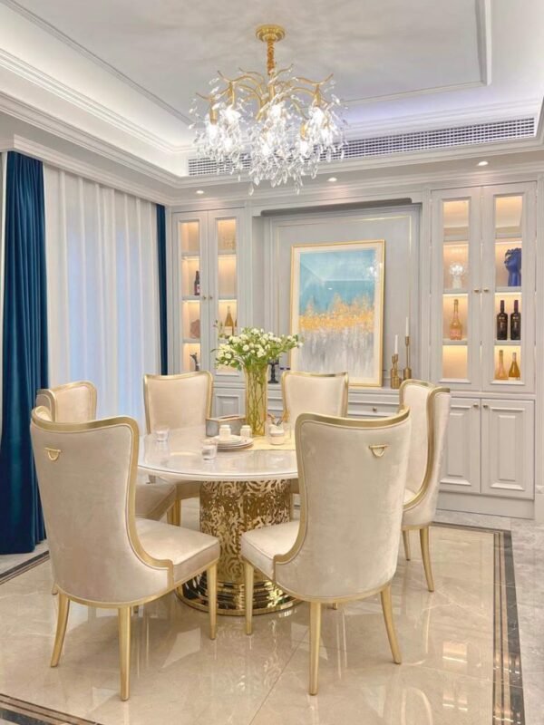 8 Seater Dining Table Sets in Pakistan | Modern Wood Dining Table Designs | Chiniot Furniture - Image 2