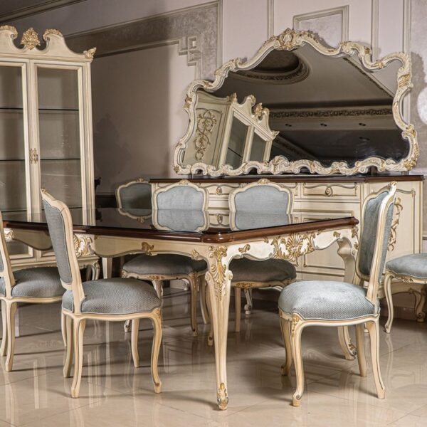8 Seater Dining Table Sets in Pakistan | Modern Wood Dining Table Designs | Chiniot Furniture - Image 4