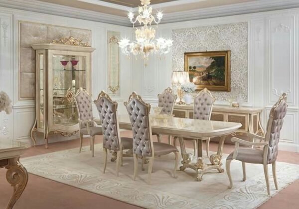 8 Seater Dining Table Sets in Pakistan | Modern Wood Dining Table Designs | Chiniot Furniture - Image 7